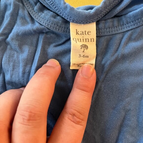 EUC Kate Quinn Blue Short-Sleeved Shirt (3-6 Mos) - Picture 2 of 3